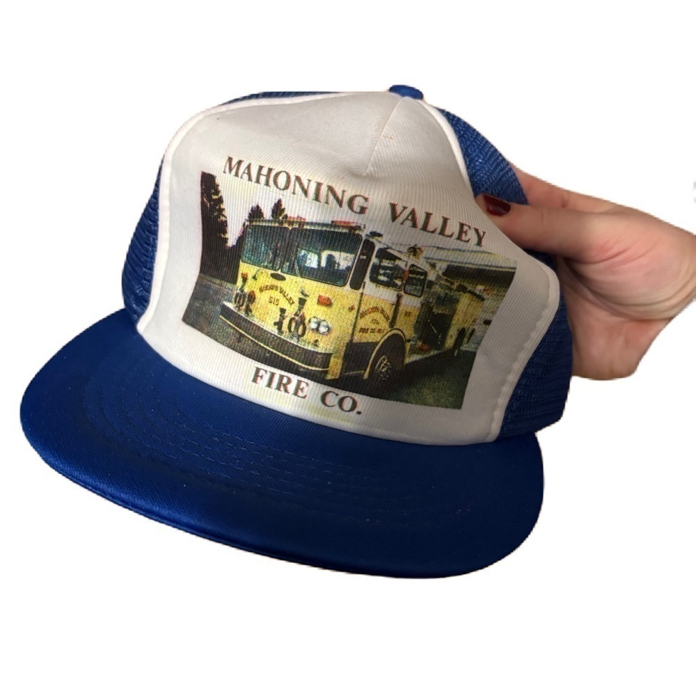 Vintage Mahoning Valley Fire Company Pennsylvania Mesh Snap Back Trucker Hat